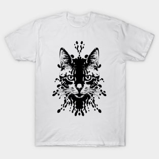 Cute Cat Illusion Design, Funny Cat Lover Gift Idea T-Shirt